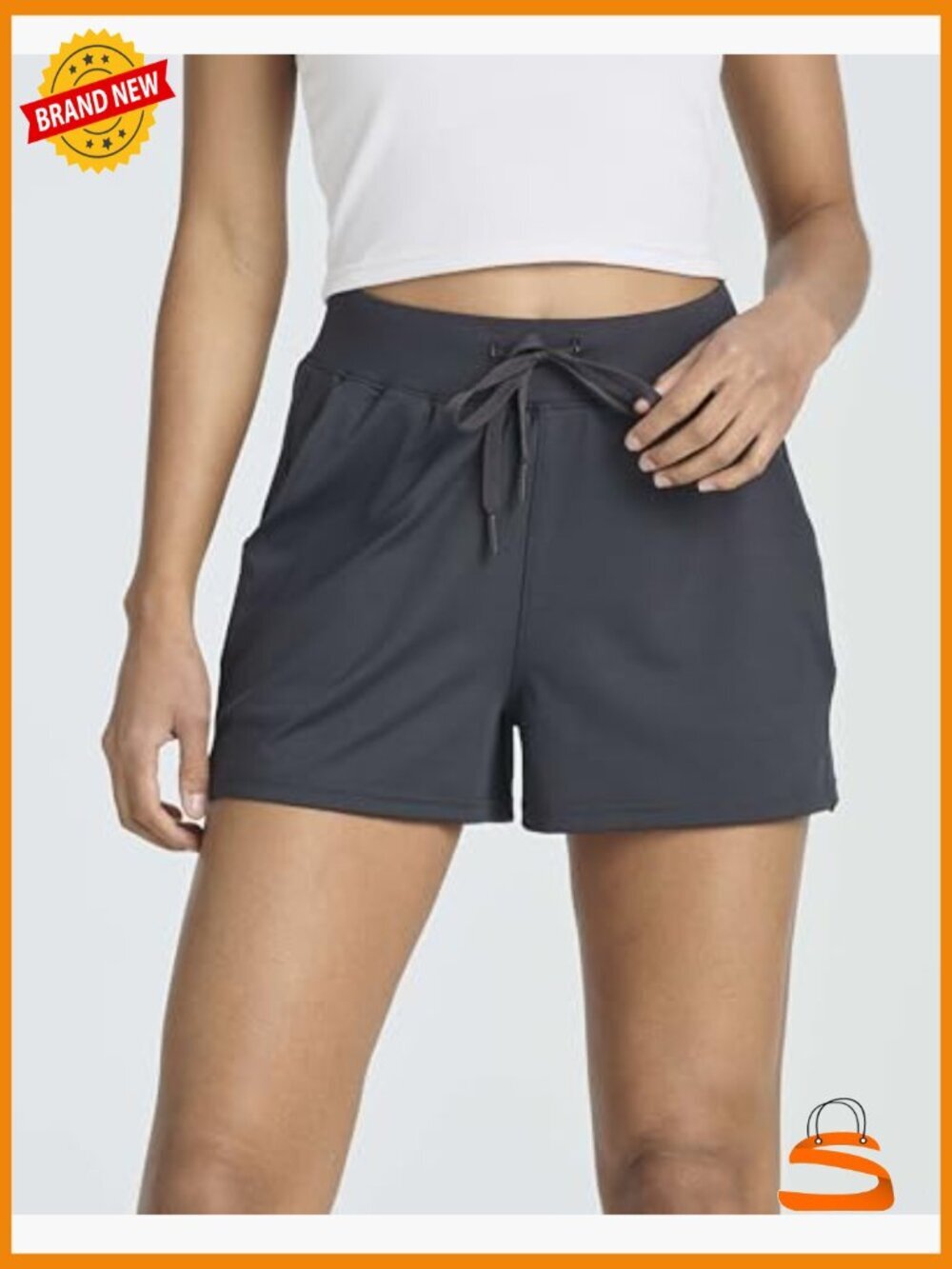 3 Pack Athletic Running Shorts with Pockets for Women - Picture 2 of 7